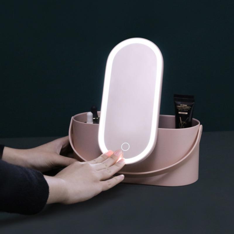 Makeup Organizer / LED Light Mirror