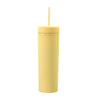 Acrylic Slim Skinny Tumbler with Lid Straw (16oz)