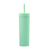 Acrylic Slim Skinny Tumbler with Lid Straw (16oz)