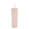 Acrylic Slim Skinny Tumbler with Lid Straw (16oz)