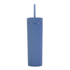 Acrylic Slim Skinny Tumbler with Lid Straw (16oz)