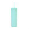 Acrylic Slim Skinny Tumbler with Lid Straw (16oz)