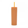 Acrylic Slim Skinny Tumbler with Lid Straw (16oz)