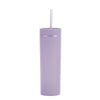 Acrylic Slim Skinny Tumbler with Lid Straw (16oz)