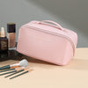 Large Capacity Leather Cosmetic/Toiletry Travel Bag