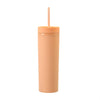 Acrylic Slim Skinny Tumbler with Lid Straw (16oz)