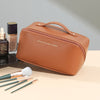 Large Capacity Leather Cosmetic/Toiletry Travel Bag